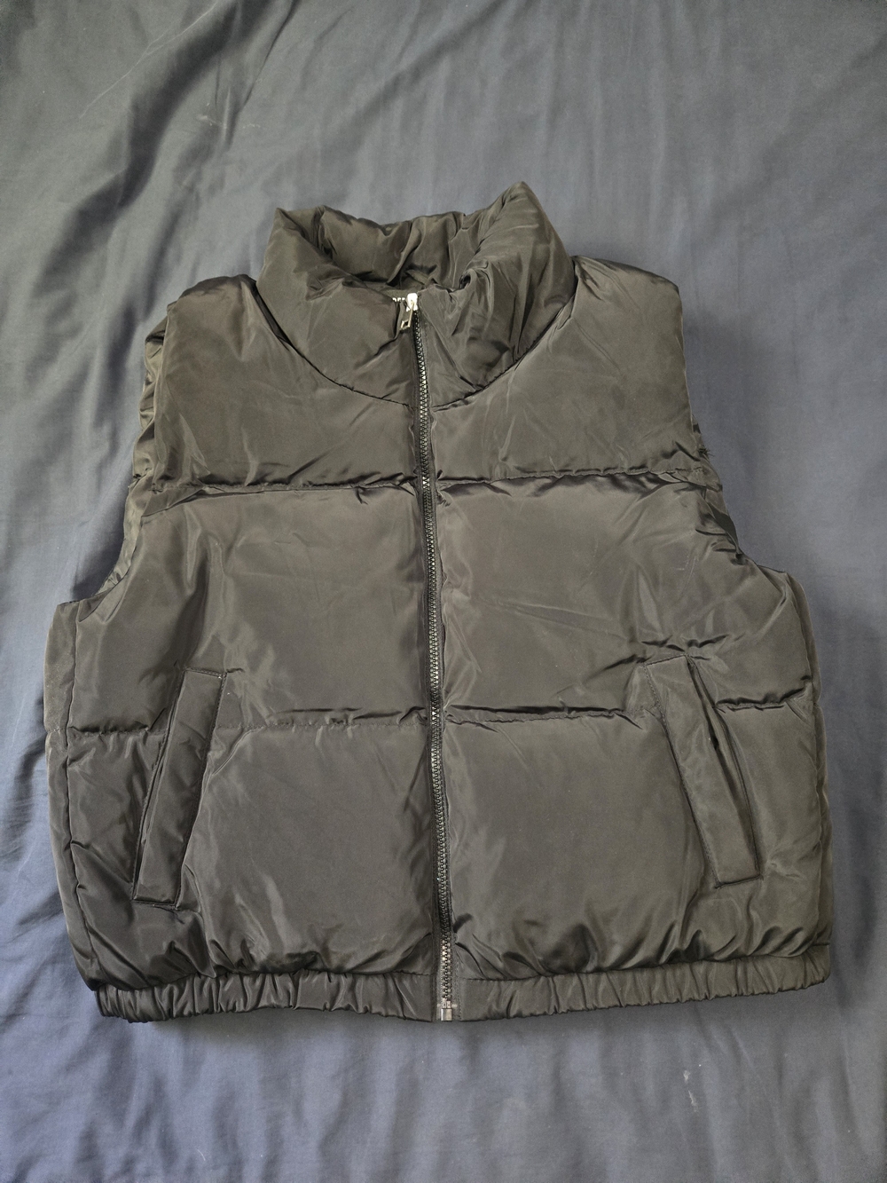 Streetwear Society Black Quilted Puffer Vest